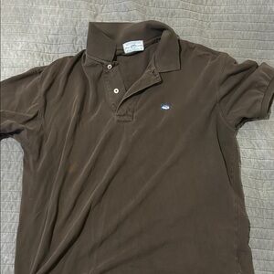 Southern Tide Men's Brown Polo, Size 38 (Medium)